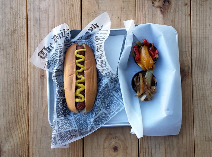 LAWeekly's tweet photo. We visited 18 establishments and ate more than 40 sausages. For you. http://t.co/Sy295KgAWB http://t.co/jgOK3a3Vqi