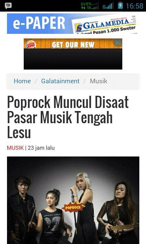 Ingin ngepo lebih lanjut ttg <a href="/PopRock_id/">PopRock</a> ? silahkan beli Galamedia / klik Galatainment 😘🙌