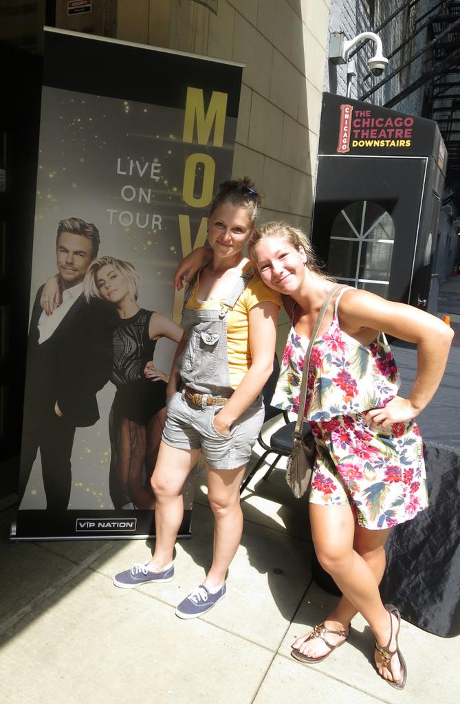 _tarynkrier's tweet photo. @derekhough, @juliannehough - think we could pass as your stunt doubles? #nahyoudontneedthat #MOVELIVEONTOUR http://t.co/LUm8URmac4