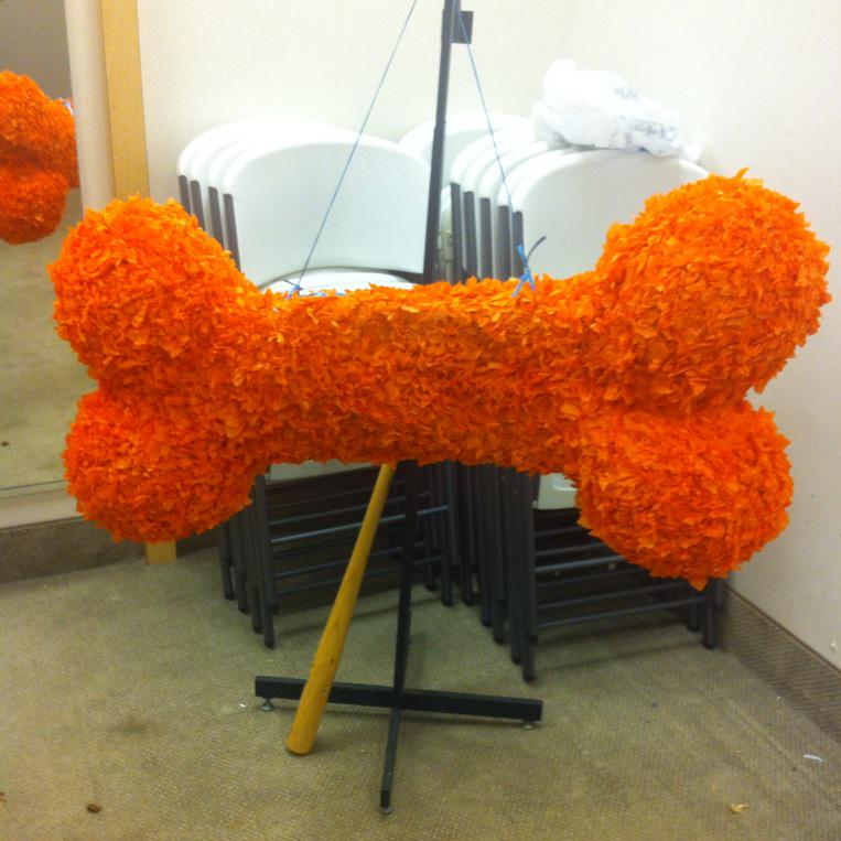 DogDaysAdoption's tweet photo. Setup Surprise! A piñata for founder Lorin's (early) birthday #DogDaysDogoftheDay http://t.co/msxf3YmXfM