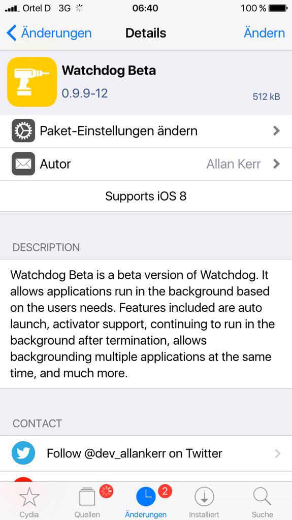 iM4CH3T3's tweet photo. #WatchdogPro updated on the beta repo!! http://t.co/BnNNX7HPgs