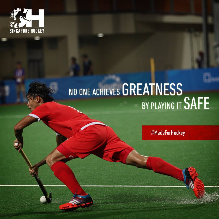 Here's some #motivationmonday inspiration from <a href="/singaporehockey/">Singapore Hockey</a>! What risk are you taking? #lovehockey #madeforhockey