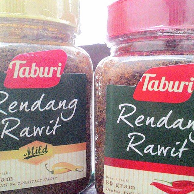 Taburi Rendang Rawit tersedia di:

Lotte Mart Gandaria City

Lotte Mart Fatmawati

Lotte M… ift.tt/1LN2gCW