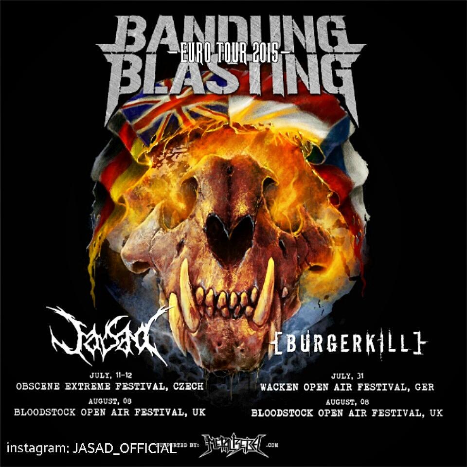 PRESS CONFERENCE 
#BandungBlasting
BURGERKILL &amp; JASAD Goes To Europe
Hari ini jam 15.00
@kantinnassion
Jl. Ambon 8a