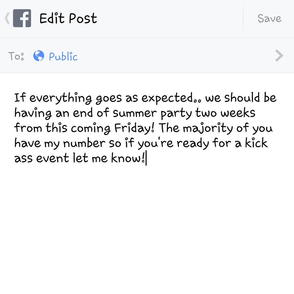 Let's end this summer with a bang!