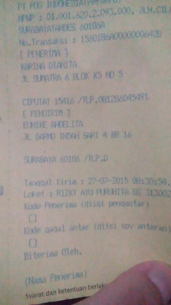 fantastic_shop2's tweet photo. @KDianitaa say itu ya bukti kirim barang kamu😍 thanks for order😘 #testi #testimonial #trusted #olshop #trustedos http://t.co/C3WUrEF8Xq