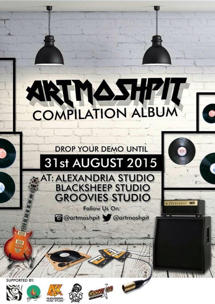 Jangan lupa untuk drop demo band kalian untuk join di #ARTMOSHPIT Compilation Album