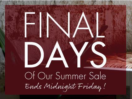 Final Days of our super #Summer #Sale! Don't miss out on our great savings &gt;&gt; cotswoldco.com/sale