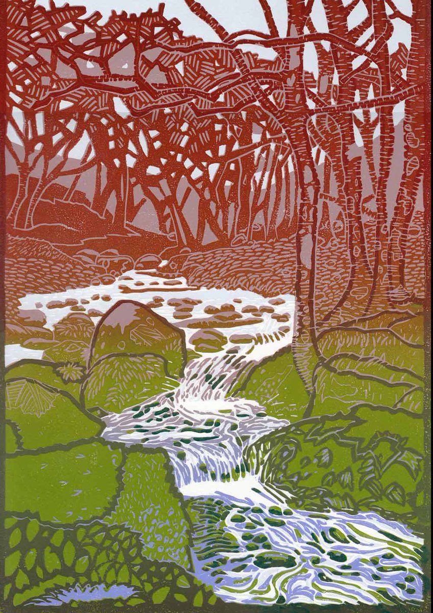 dartefacts's tweet photo. Current linoprint I'm working on.. any guesses as to its #Burrator location?? http://t.co/poGwU1umEU