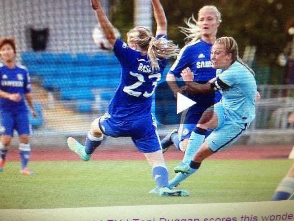 Well done to MCWFC beating the old rivals in a great game. Great goal from our Toni Duggan and belated happy birthday 