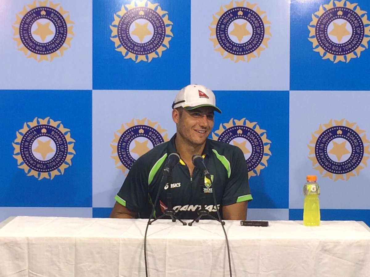 CricketAus's tweet photo. AUDIO - @MStoinis speaks ahead of next #AusATour match starting this Wednesday in Chennai http://t.co/JERyb2Qjdb http://t.co/bkECYsbwho
