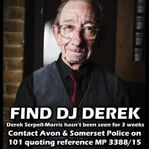 If anyone has seen our DJ mate #DJDerek please contact the authorities as he has unusually been missing for a week