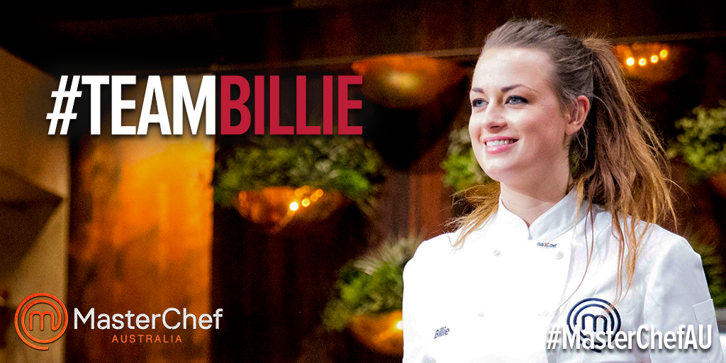 masterchefau's tweet photo. RT if you're #TeamBillie tonight. @billie_mckay15 #MasterChefAU #GrandFinal http://t.co/zpDpycB9Ut