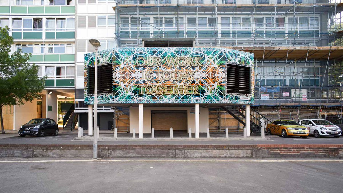 SLG_artupdates's tweet image. ‘Our Work is Today Together’ is Mark Titchner's new work on Sceaux Gardens Estate bit.ly/1qnPGy6 @SE5Forum