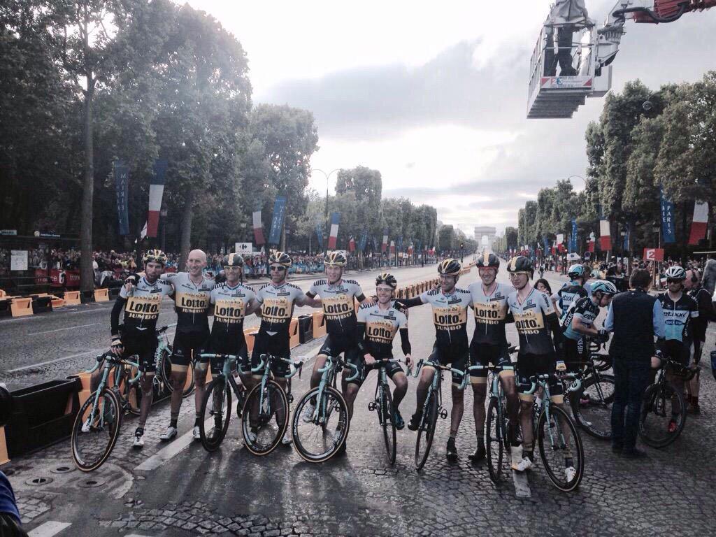 sepvanmarcke's tweet photo. Finished my 3th@letour with @LottoJumbo_road! Great teamspirit made a good result! Happy to go home now! #TourdeSep http://t.co/40BQvydCwS