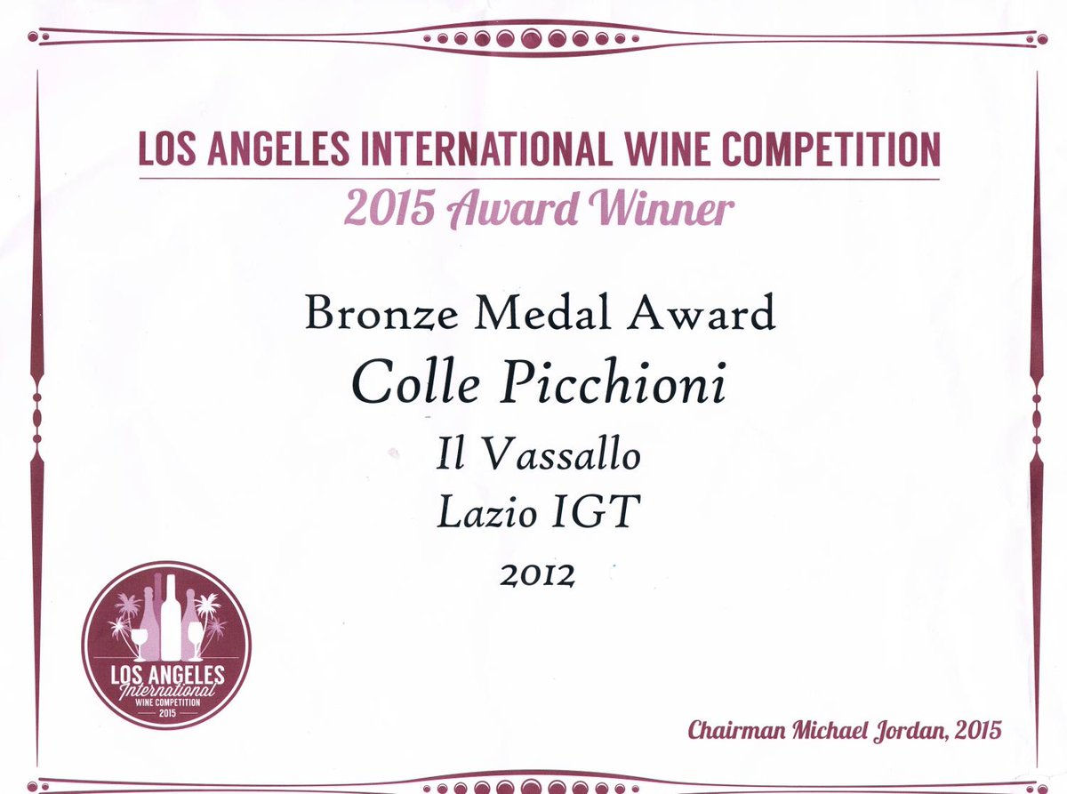 collepicchioni's tweet photo. Bronze Medal at Los Angeles International Wine Competition! http://t.co/nfNGQr2ZR0