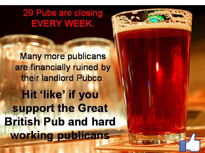 Pubco greed is closing pubs and destroying local communities. Why are they allowed to get away with it!