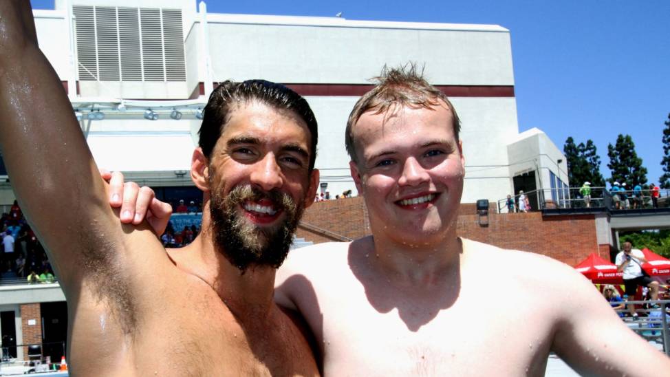 tv2sport's tweet photo. Special Olympics-Marcus fikk drømmemøte med Phelps. 
http://t.co/oElLnjLlLS http://t.co/djkm9Gh26c