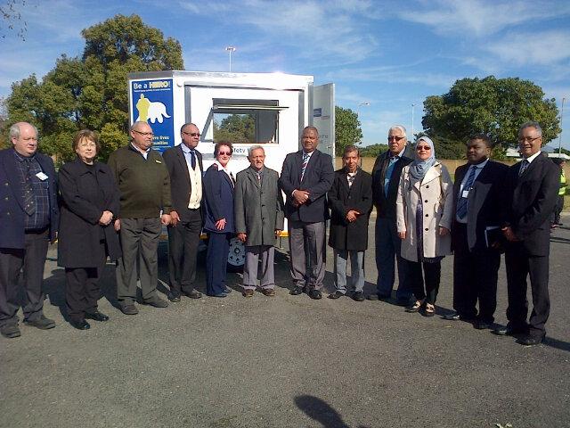 LC_WCHealth's tweet photo. Tygerberg Hospital Facility Board welcomed the Safety Kiosk with Community Safety Minister, Mr Dan Plato http://t.co/PtxQND7Fgg
