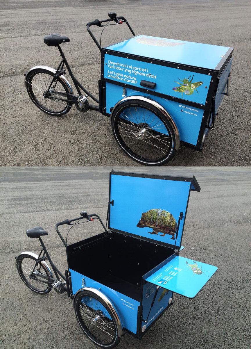 GenesisWales's tweet image. @RSPBCymru - Its a wrap! - RSPB bike now wrapped and looking good