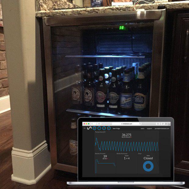 make's tweet photo. Learn how to remotely monitor your beer fridge on the web using a @Raspberry_Pi http://t.co/QGanyjYuw5 http://t.co/OA7GjK0K0c