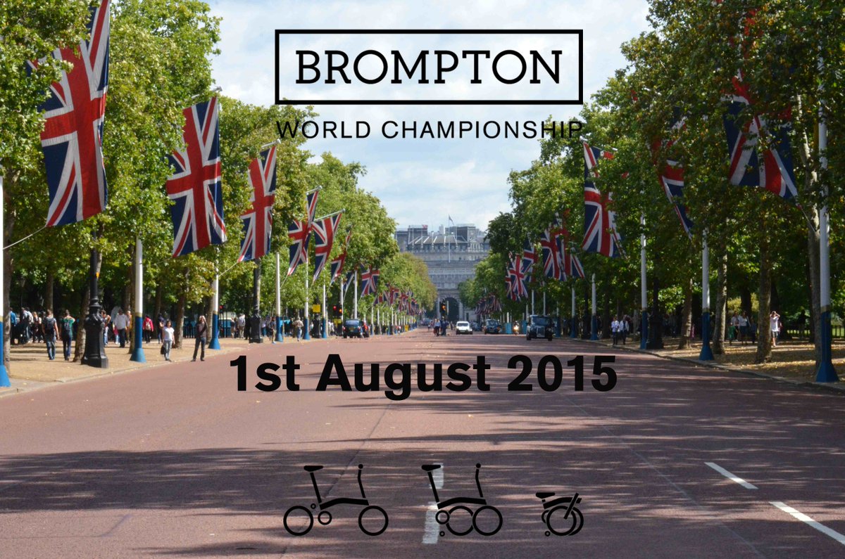 10th Brompton World Championship on Sat 1st Aug 5pm #StJamessPark #SW1 ow.ly/Q7zm7