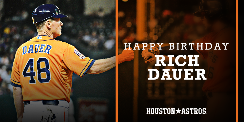 Please join us in wishing a very happy 63rd birthday to first base coach Rich Dauer! 