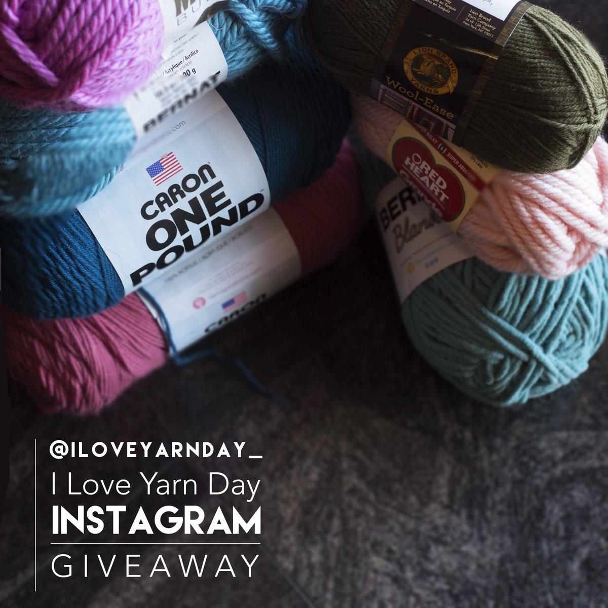 We are excited to announce an I love Yarn Day Instagram GIVEAWAY. Visit @iloveyarnday_ for more details