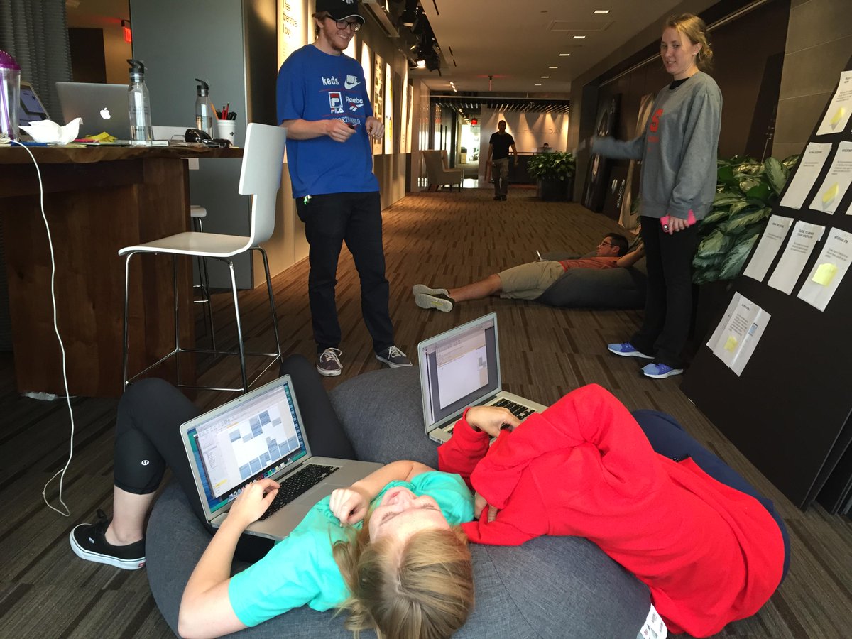 hillholliday's tweet image. Behold the crime scene that is Monday morning of #Brandathon2015 So proud of these guys! #HillHolliday #Program35