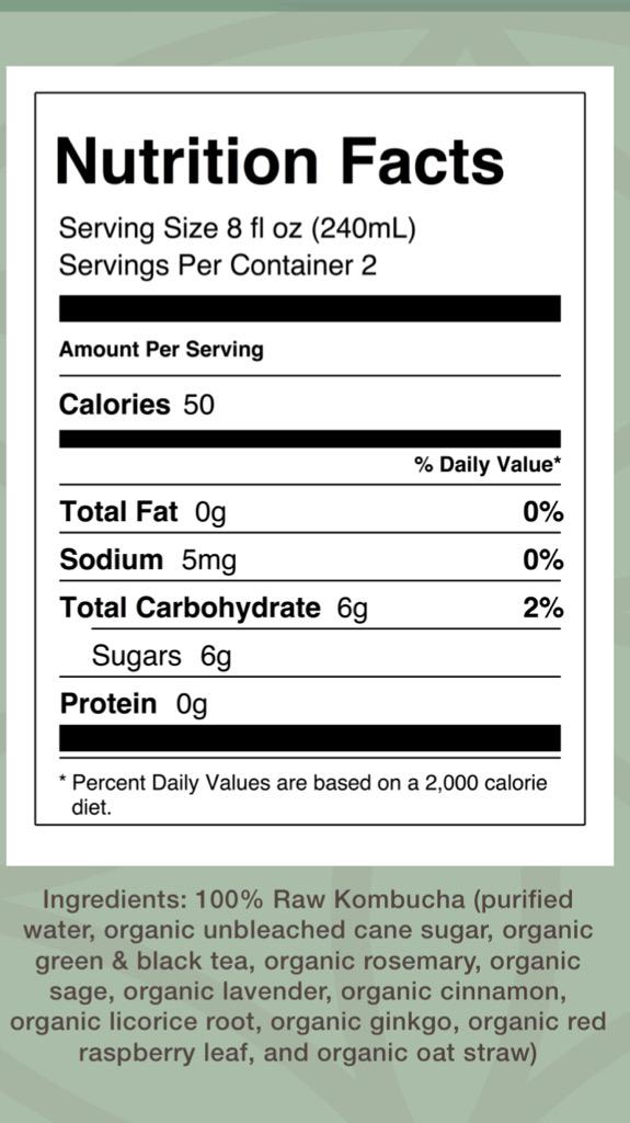 drinktribucha's tweet photo. @alisambentley here is our nutritional facts along with our ingredients for our Brainiac flavor. http://t.co/P62imutRuQ