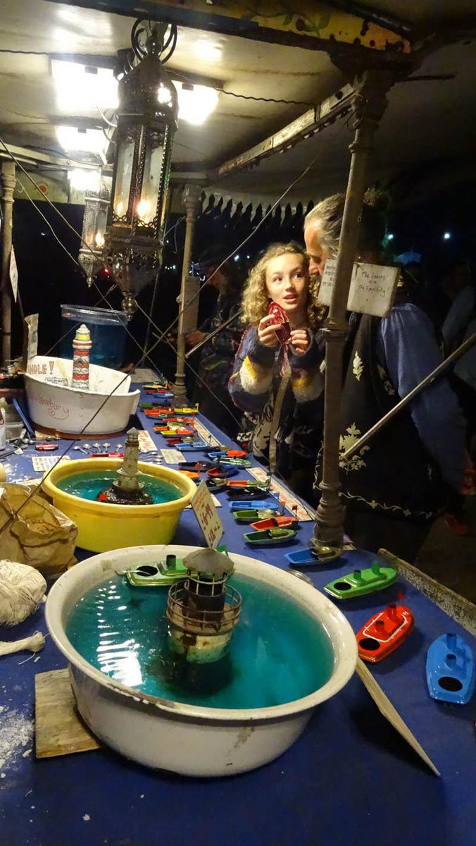 Kuki and a fleet of candle powered boats... #candlepower