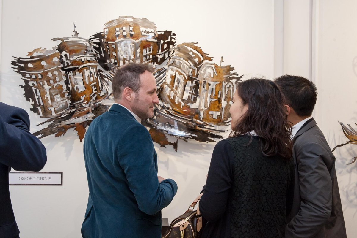 castlegalleries's tweet photo. Great launch evening for #FredericDaty's Trinity. The striking sculpture exhibition runs until the end of next week! http://t.co/VYoRp4wmBO