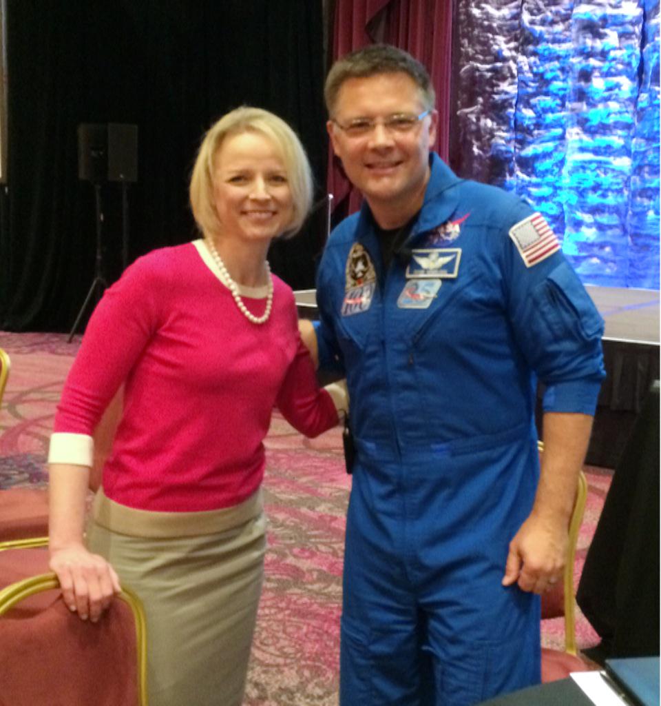 SUS_48895's tweet photo. #21stCCLC Speakers @jsirangelo Nat.4-H Council & Astronaut COl. Wheelock #astrowheels! Taking STEM to new heights! http://t.co/TGi03VSuB2