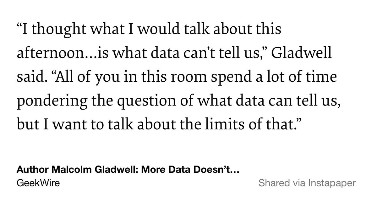 lanier's tweet photo. A bit rambling, but good reasons for healthy skepticism about #BigData. http://t.co/CfuqvhkFnp http://t.co/IX5lriLhQ8