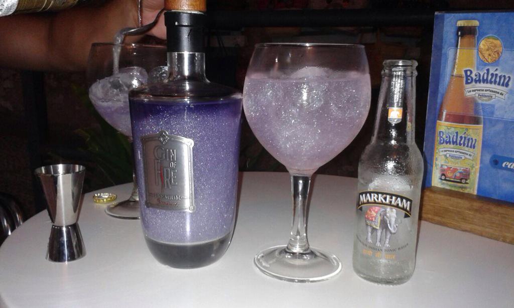 SlowGourmet's tweet photo. Hace unas semanas, pudimos disfrutar de #GinofFire de @WineoFire combinada con @MarkhamTonica #algonuevo #GinExp http://t.co/UpJfwwyNeW