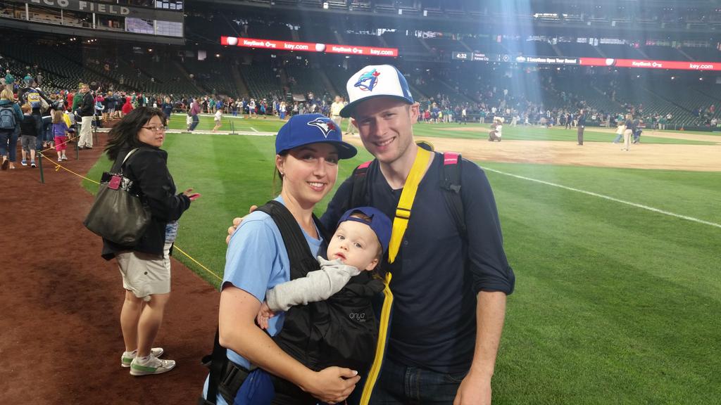 c_acton's tweet photo. Thank you to the @Mariners for their hospitality this weekend! Loved running the bases. From a young @BlueJays fan! http://t.co/w4LmpnakfX
