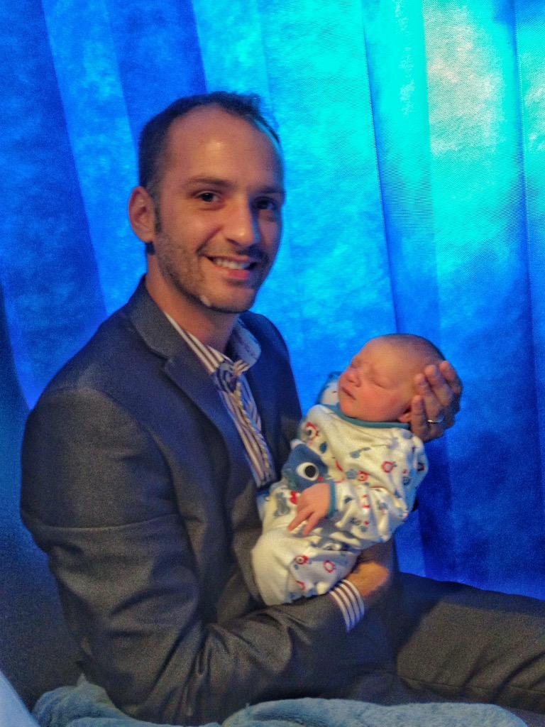 Met my handsome great nephew today. #familycomesfirst