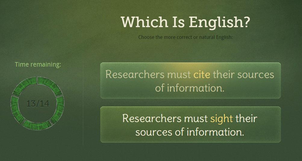 Just how good is your English? Our Which is English game even challenges native speakers! ow.ly/Q8crl