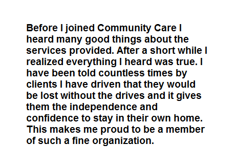 CommCarePtbo's tweet photo. Why I volunteer.  One of our incredible volunteer's responses worth sharing.  #ptbo @Ptbo_Canada #bethechangePtbo http://t.co/ikYNRa2MMV