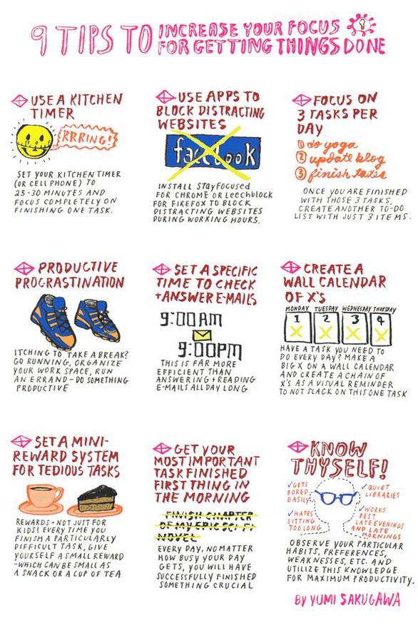 9 Tips To Increase Your Focus On Getting Things Done: