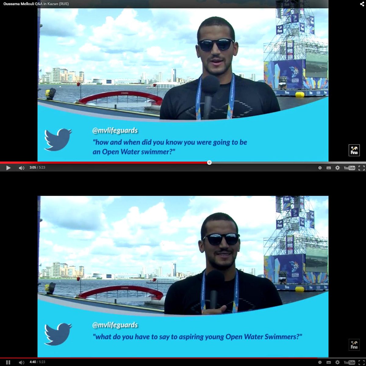 mvlifeguards's tweet photo. Watch @MellouliOussama answer our Q's on #askFINAstars in #Kazan2015 Thank you &amp; Good Luck! https://t.co/cY6gAPemNB http://t.co/uc9y83UQMX