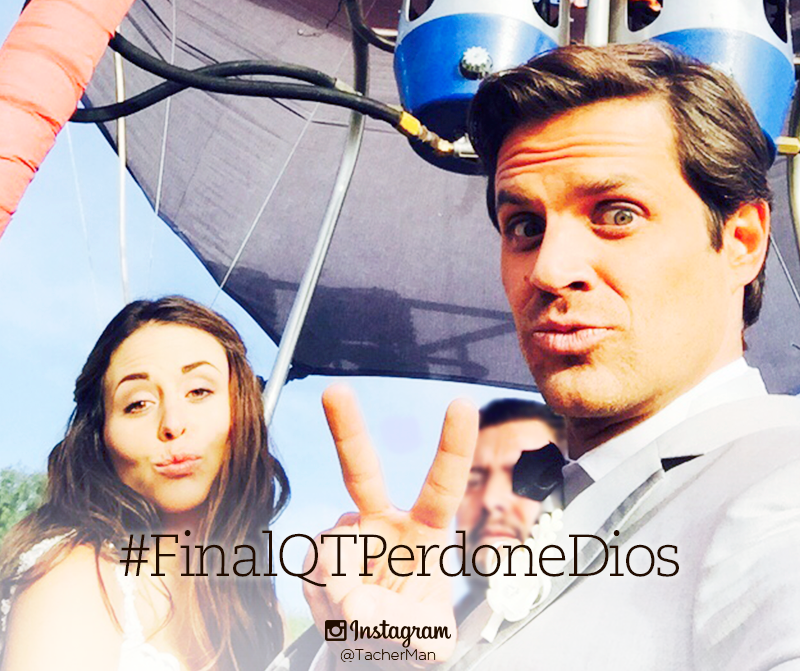 MarkTacher's tweet photo. Amor en el aire ❤️ #FinalQTPerdoneDios http://t.co/6CEAfmz79s