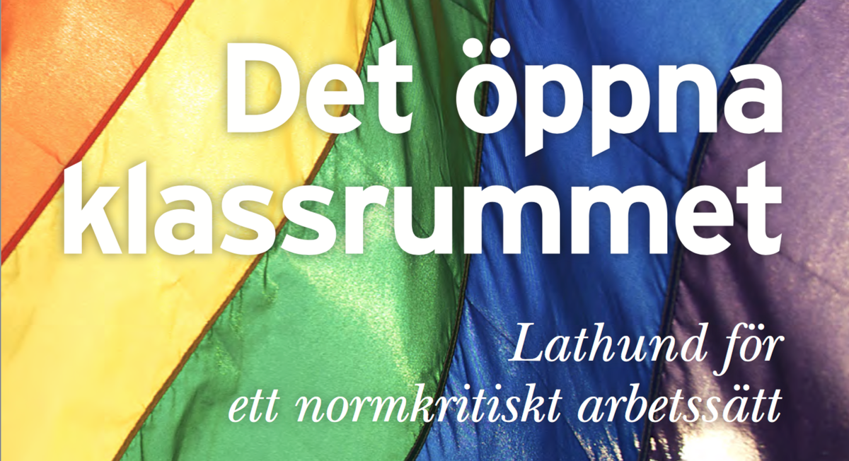 LR_stud's tweet image. Idag släpps "Det öppna klassrummet", en lathund för ett normkritisikt arbetssätt!
Hämtas här:
lr.se/5.613c01514ec1…