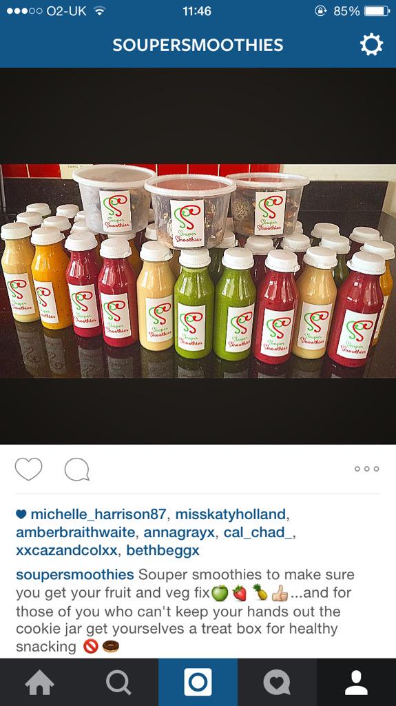 soupsmoothies's tweet photo. Our smoothies are helping get customers ready for holidays! Packing antioxidants and nutrients into your diet 🍇🍓🍍🍏🍎🍉 http://t.co/YUgx2tmiOs