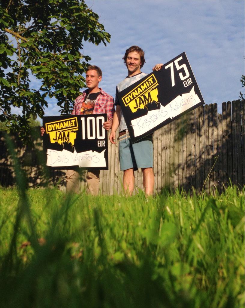 Apsveicam mūsu braucēju Kalvānu ar otro vietu Dynamit Jam sacensībās Cēsīs!!! #letthemoneyrain