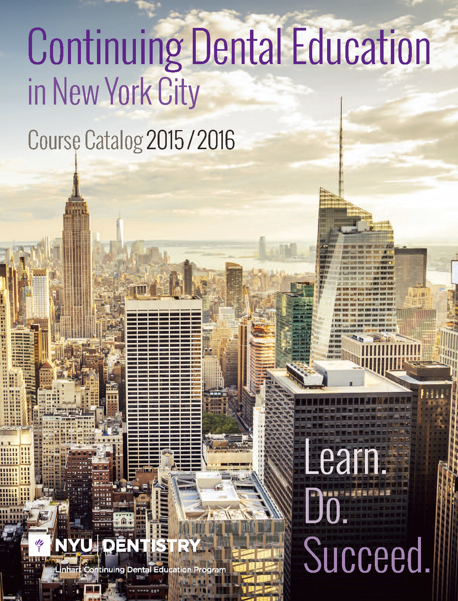 nyucde's tweet photo. The 2015/2016 #NYUCDE Course Catalog is out now! http://t.co/u4dztdRAZk #LetsGetClinical #dental http://t.co/8nOETQbkzT