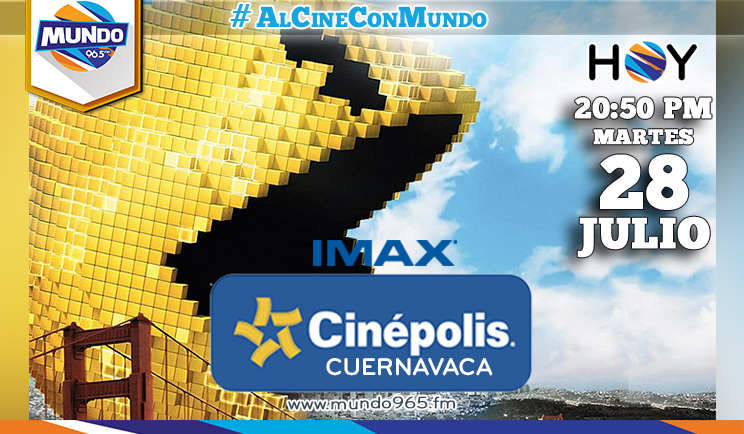 la100autlan's tweet photo. #AlCine con @Mundo965 ¡Entra, participa y GANA BOLETOS para ver PIXELS. http://t.co/PlCtaE21K6 http://t.co/ROf4WPARdH