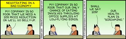 BAD ECONOMY or not #procurement is #negotiating 'Too Aggressively' goo.gl/au30it #Dilbert #supplychain
