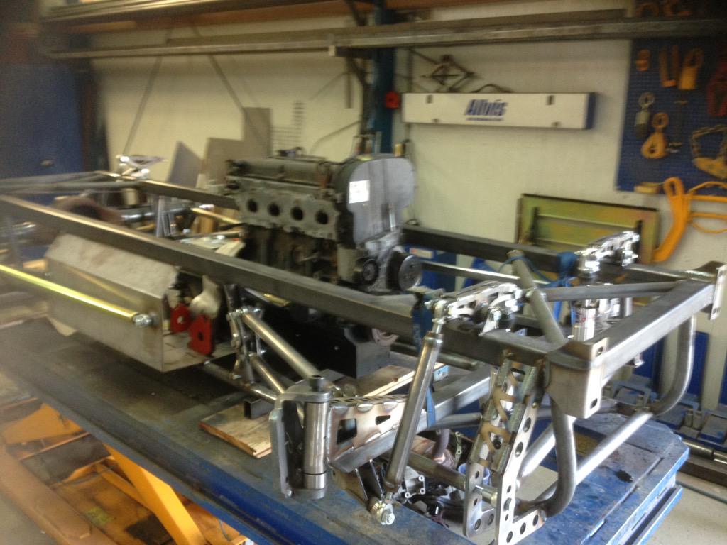 ChassisDesign's tweet photo. The first RCD with zetec power in progress http://t.co/YdHj33jtNC