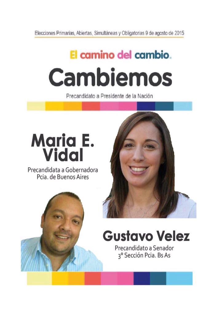 velezgus's tweet photo. Gran orgullo ser parte del Cambio. Un compromiso con el sueño de miles de argentinos #Cambiemos @mariuvidal http://t.co/qLTOesC06I